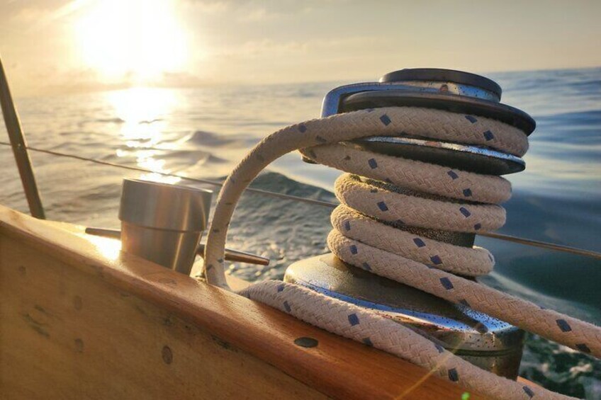 Private Departure in a Classic Sailboat along the Costa del Sol Málaga