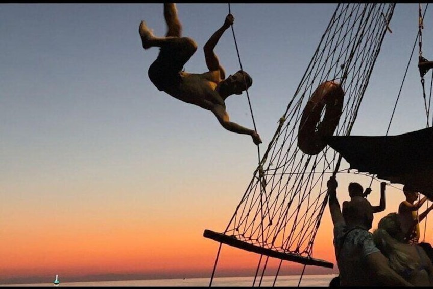 Alanya Sunset Pirate Boat Full-Day Tour with BBQ Dinner