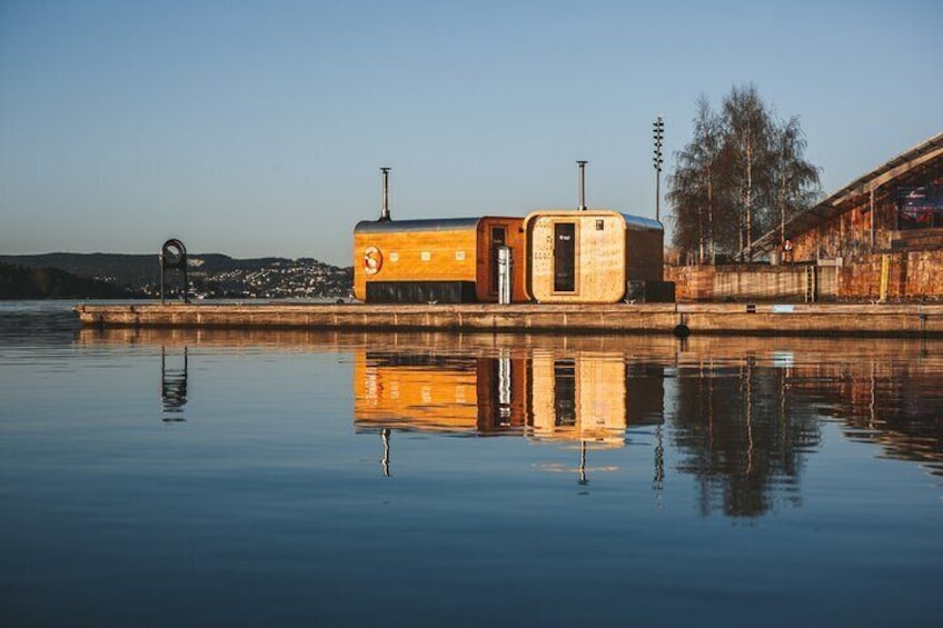 Private 1-2 Hour Floating Sauna Experience on Oslo Fjord “Bragi”