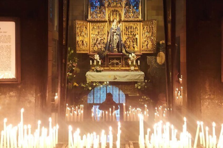 The impressive Virgin of the Sea in the Basilica of Our Lady