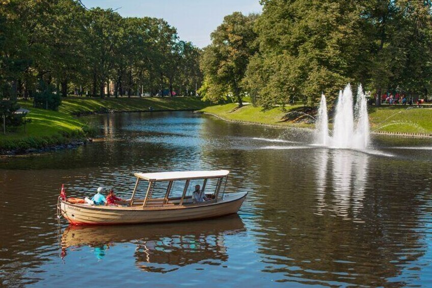 Eco-friendly wooden canal boat