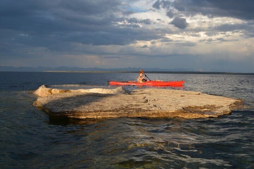 Small-Group Sunset Kayaking Tour on Lake Yellowstone