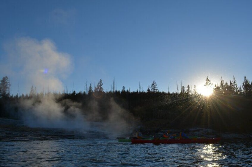 Small-Group Sunset Kayaking Tour on Lake Yellowstone 