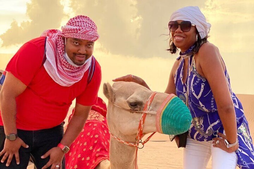 Sunrise Desert Safari with Sand Boarding and Camel Ride