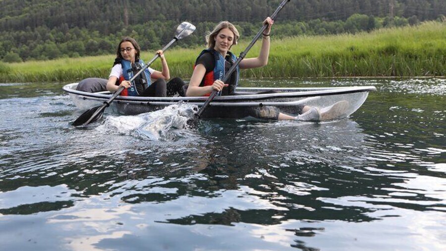 Clear Kayak On River Gacka