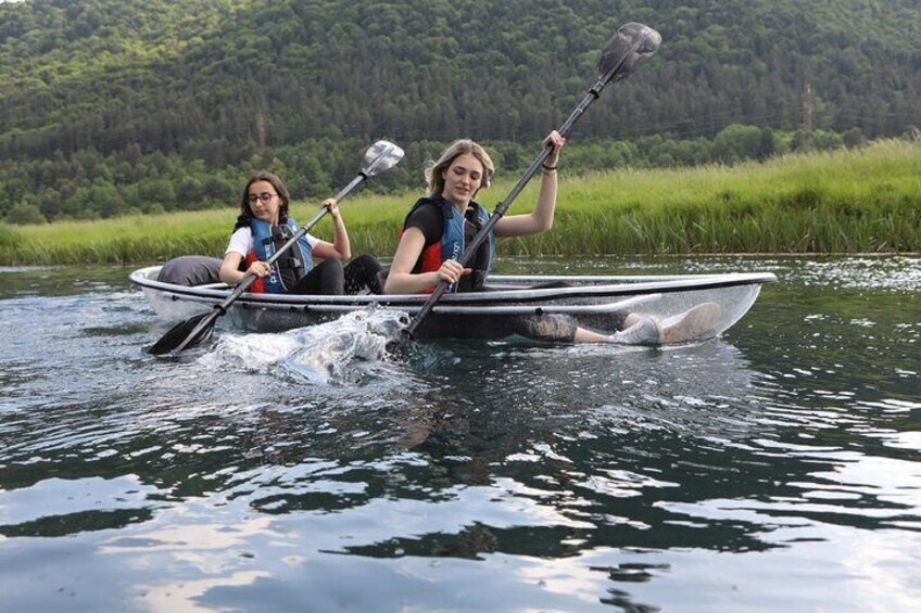 Clear Kayak On River Gacka