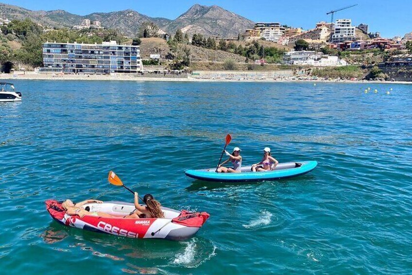 Tour on boat along the coast of Benalmadena with a lot of sea activities!!