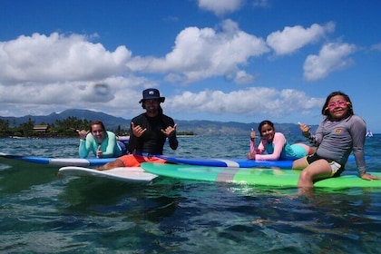 Private Surf Lesson for 3-5 People in North Shore Oahu