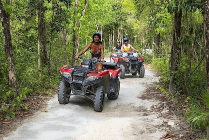 quad bike Adventure to Mayan Jade Cavern plus Snorkelling and Lunch