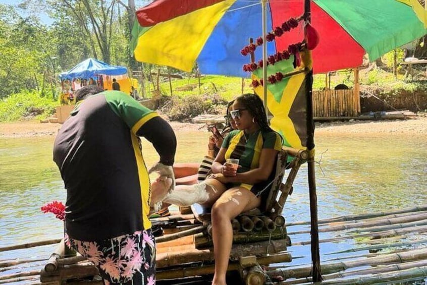 Private Bamboo Rafting & Limestone Foot Massage from Montego Bay