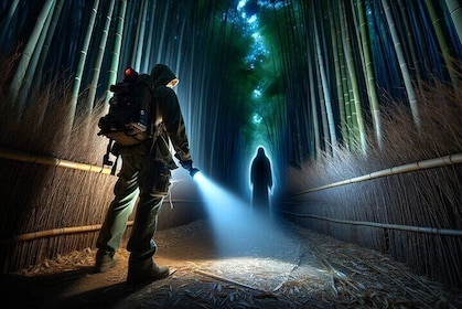 Ghost Mysteries in the Bamboo Forest - Arashiyama Kyoto at night