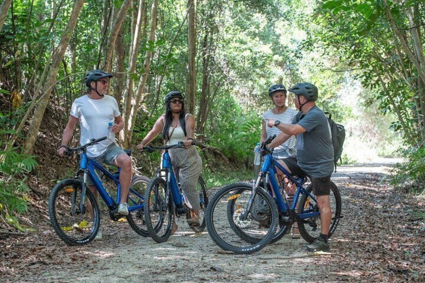 Taking a drink break with mates on the Trail