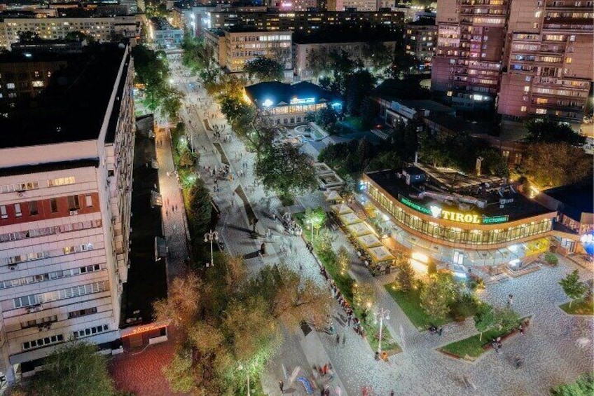 Arbat walking street.