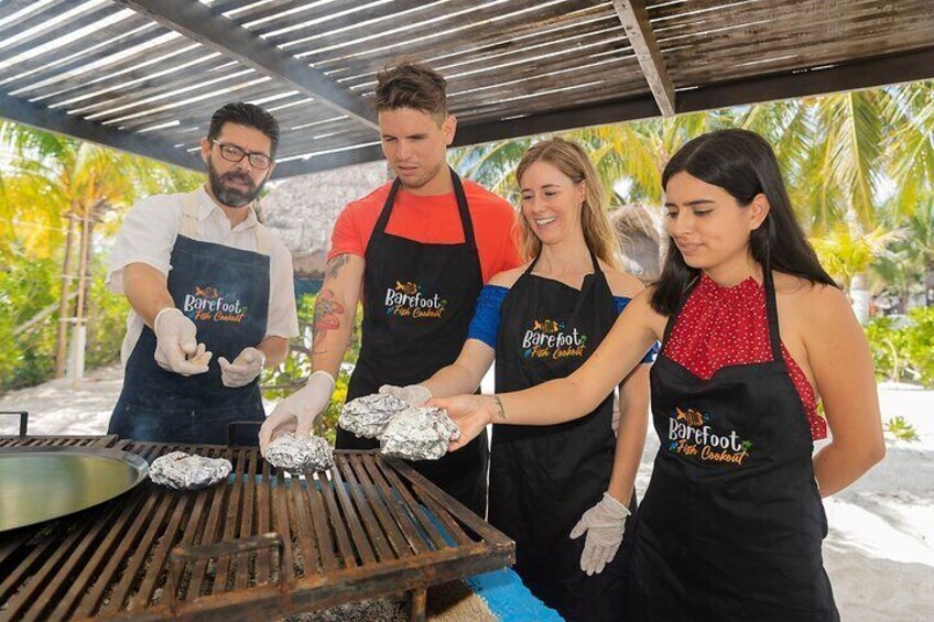 Tikinxic Barefoot Fish Guided Cookout Experience in Cozumel