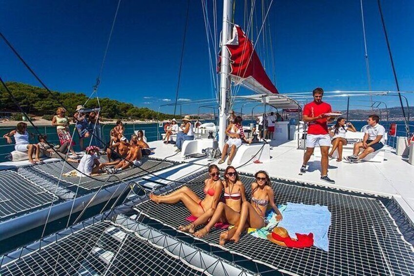 All inclusive CATAMARAN with BBQ : Ile aux cerf & GRSE waterfall