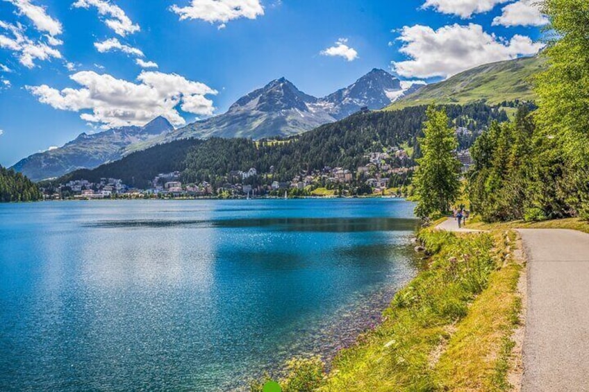 Milan to St. Moritz Tour by Private Car and Bernina Express 