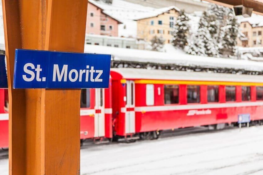 Milan to St. Moritz Tour by Private Car and Bernina Express 