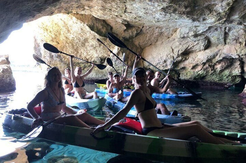 Excursion by Kayak and Canoe: Roca and the Grotta della Poesia