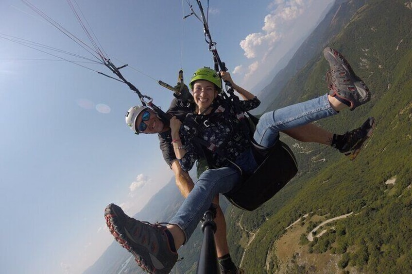 Paragliding over Terminillo mountain