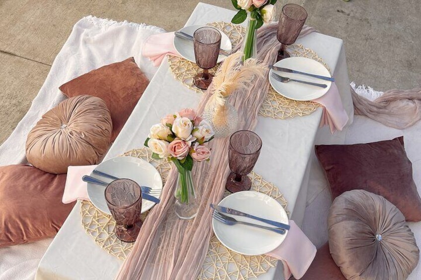 Romantic Picnic by the beach