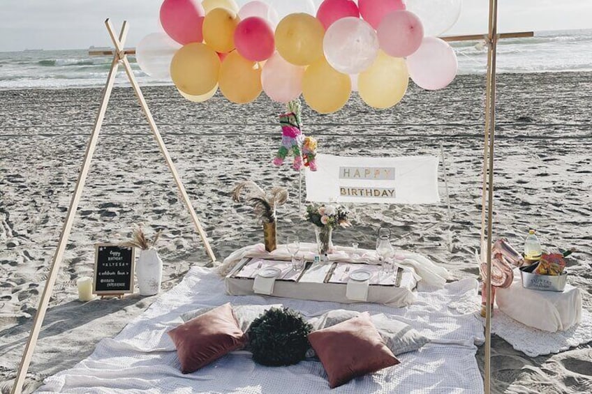 Romantic Picnic by the beach