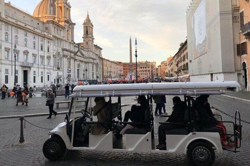 Rome by Golf Cart Tour (Max 7 Pax with a Driver/Escort)