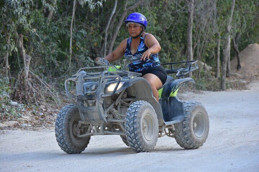 Extreme ATV Zip Line Cenote Experience in Tulum from Riviera Maya