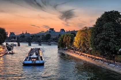 Seine River Cruise med kommentarer en times Seine Cruise