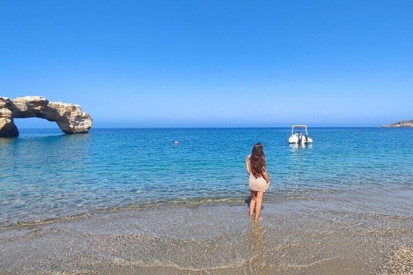 Private RIB Boat Tour to the Secret Beach from Rethymno