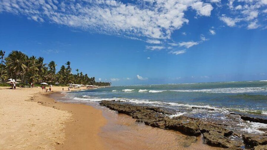 Lots of calm beaches along the coast