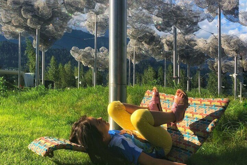 Relax under crystal clouds