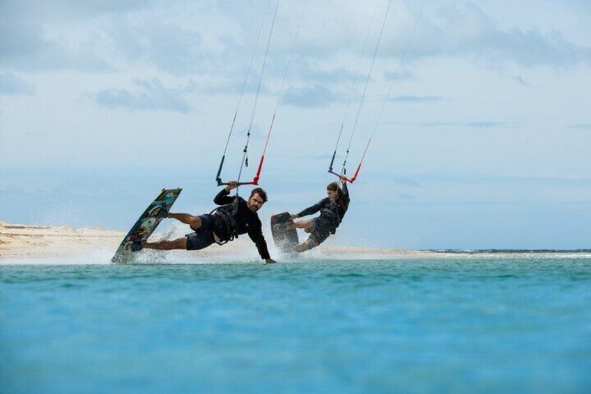 Private Kitesurf Course on a Boat