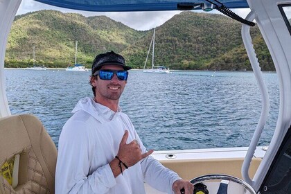 Full Day Private Sightseeing Snorkel Boat Charter in USVI