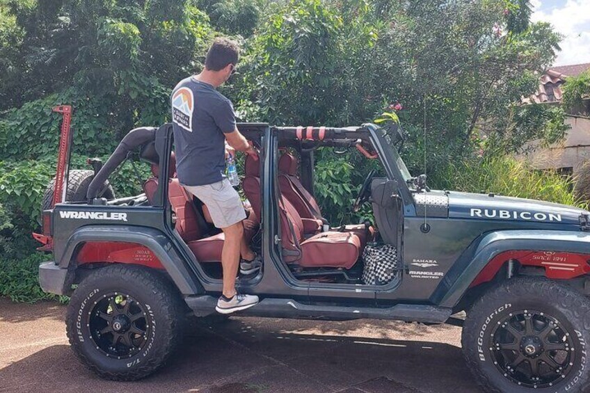 Private CMV Jeep Off Roading Tour in Montserrat