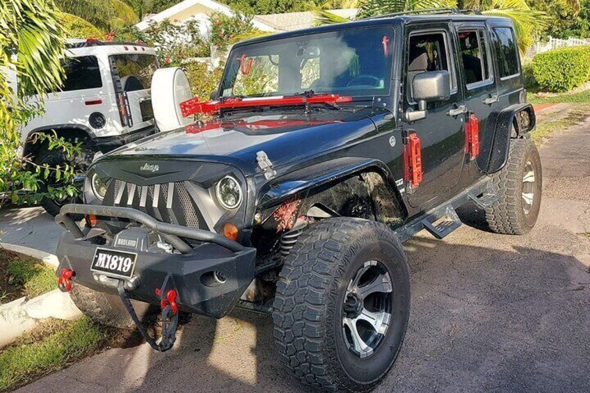 Private CMV Jeep Off Roading Tour in Montserrat