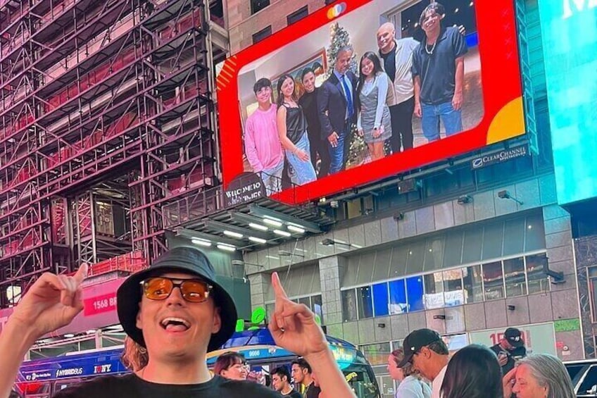 See Yourself on a Times Square Billboard New York City