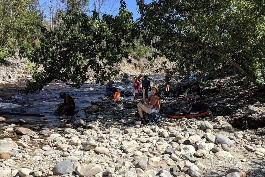 Gold Panning Activity at Mission Creek