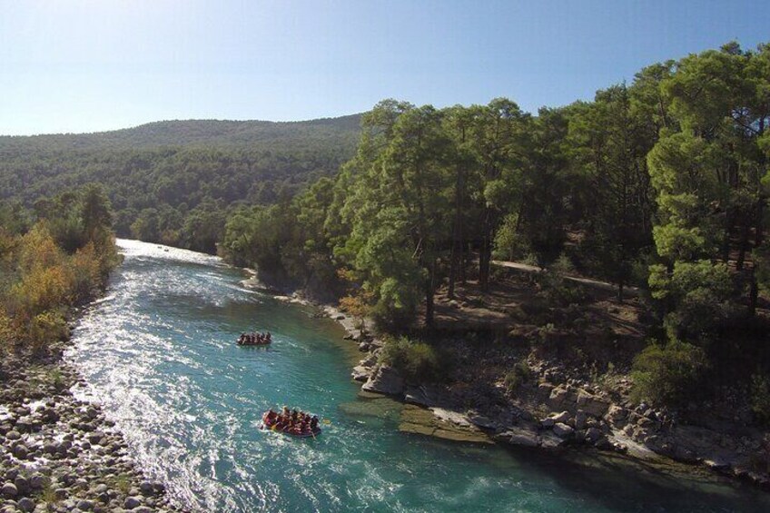 Half Day Trip from Side UTV Driving and Rafting