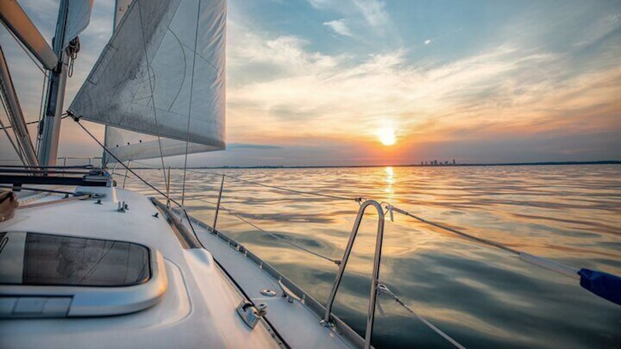 Sailing into the sunset!