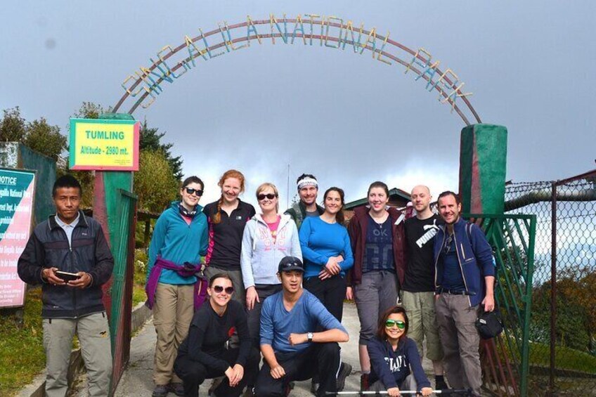 The of our trekkers during The sandakphu Trek 
