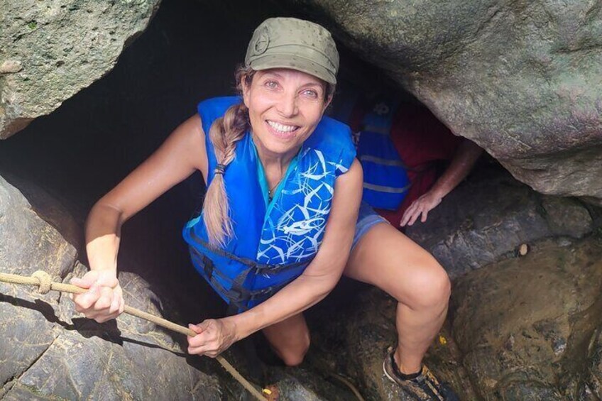 Rainforest hike w/ waterslides, cliff jumps, and a rope swing!