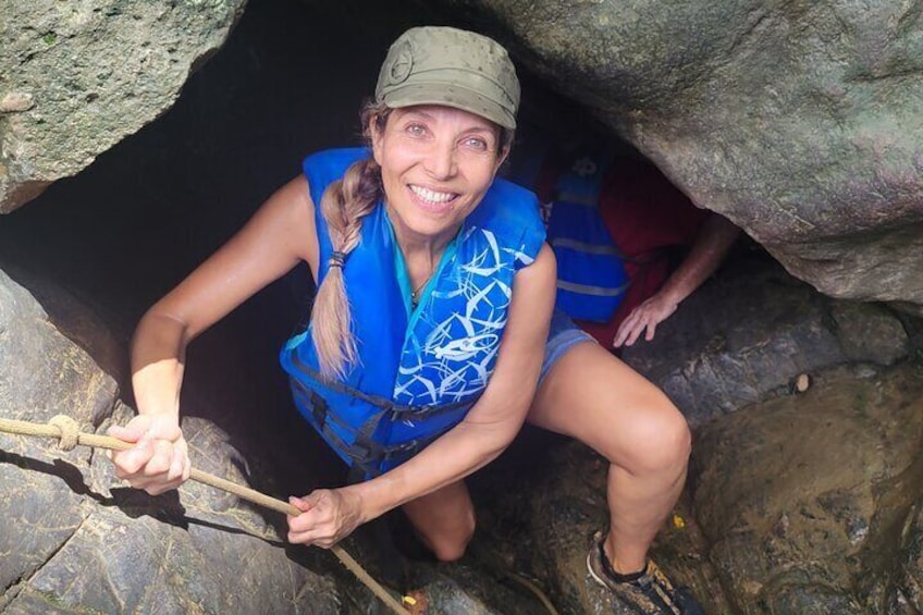 Rainforest hike w/ waterslides, cliff jumps, and a rope swing!