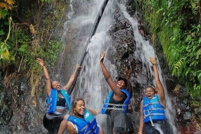 Fun hike to Natural Waterslides, cliff jumps, and a rope swing!