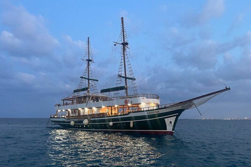 Aerosa Sunset Afternoon Guided Cruise with Dinner in Cyprus