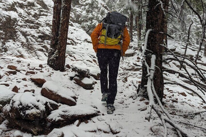 snow, rain, or shine, the trails are always open