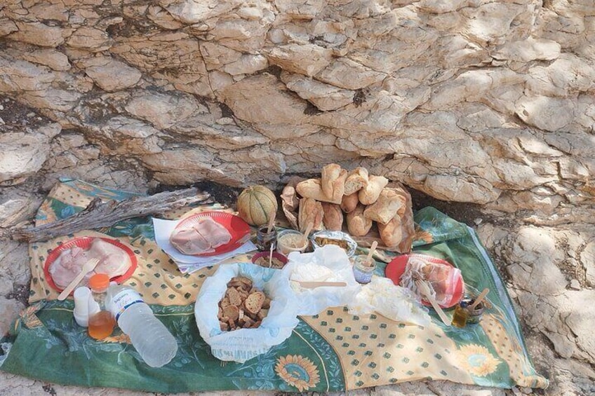 A picnic with regional products