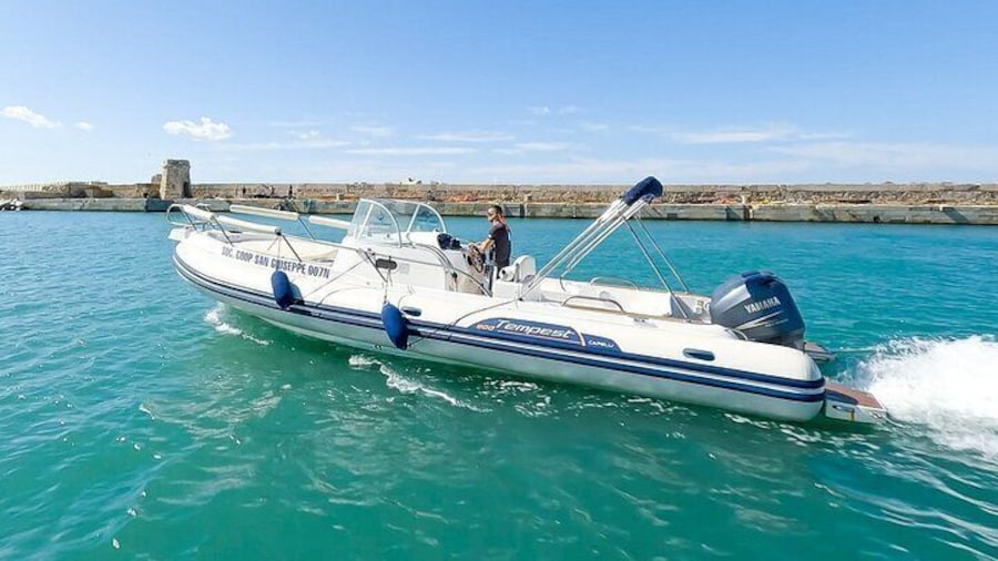 Egadi Islands Excursion by Inflatable Boat