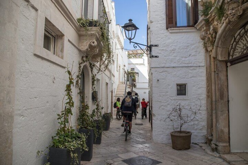 E-bike ring tour between Locorotondo and Martina Franca