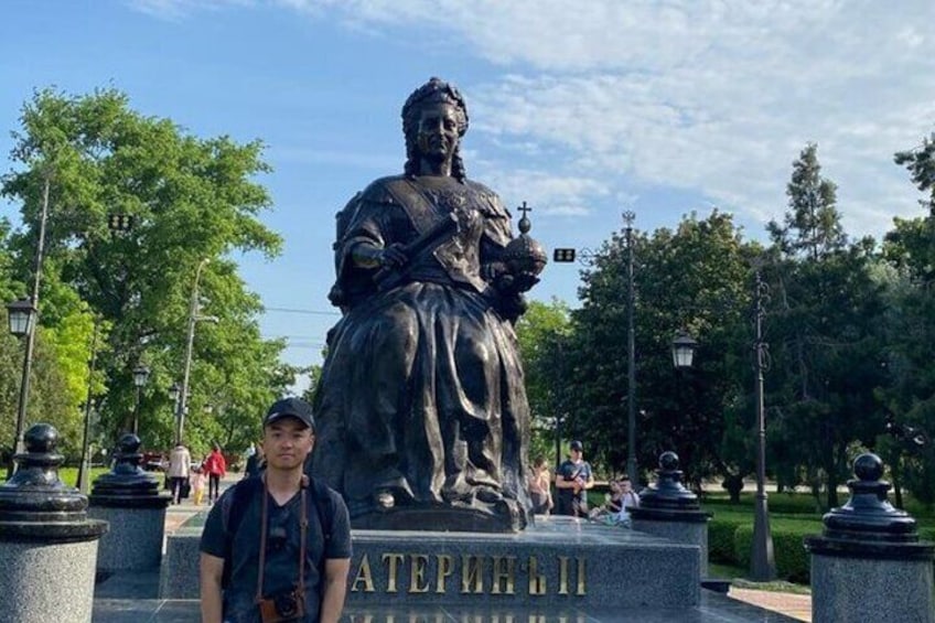 Monument to Ecaterina II in Tiraspol