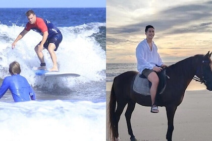 Private Bali Horse Riding and Surf lesson in Seminyak Beach
